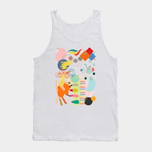 Abstract Art Original Painting Unique style KILY Tank Top